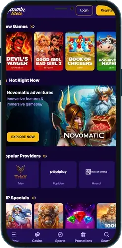 JasminSlots casino mobile